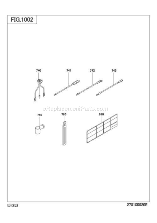 0 Tandoku-Hasso-Buhin Diagram and Parts List for EH252D40110  Subaru Engine