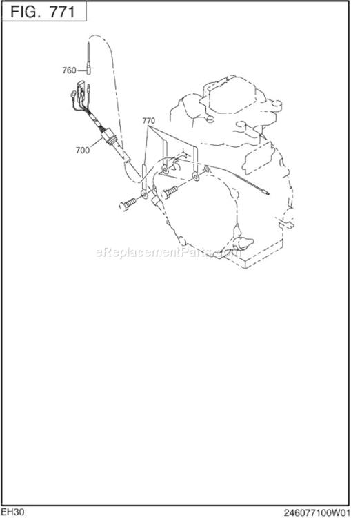 Page N Diagram and Parts List for EH300BS0250  Subaru Engine