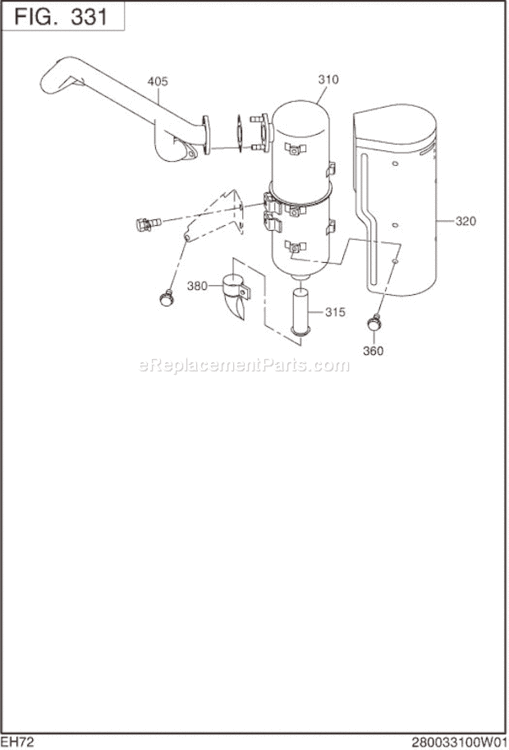 Page E Diagram and Parts List for EH720DS2350  Subaru Engine