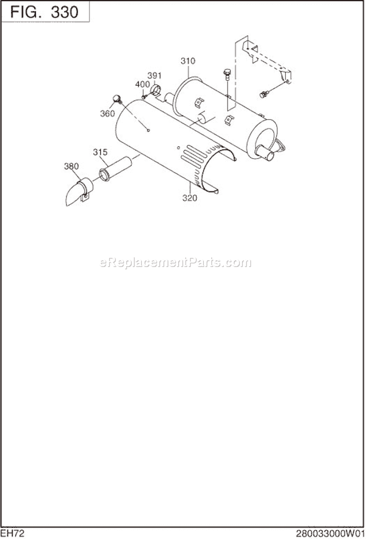Page E Diagram and Parts List for EH720DS5040  Subaru Engine