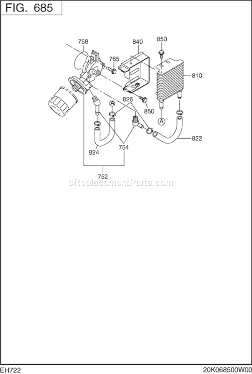 Page I Diagram and Parts List for EH722DS5150  Subaru Engine
