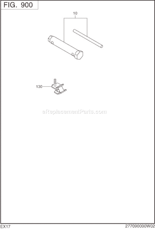Accessories Label Diagram and Parts List for EX170D50100  Subaru Engine