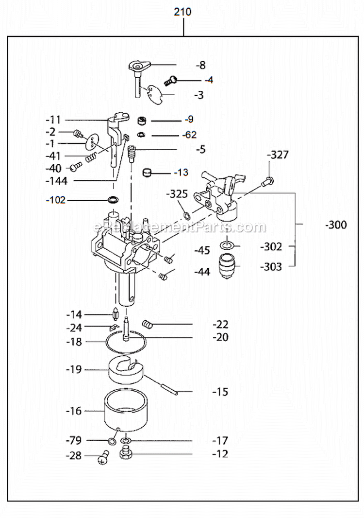 Page N Diagram and Parts List for EX170DM2231  Subaru Engine
