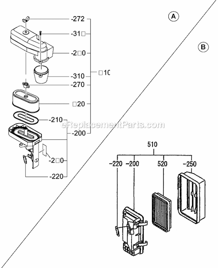 Page G Diagram and Parts List for EX170DM2231  Subaru Engine