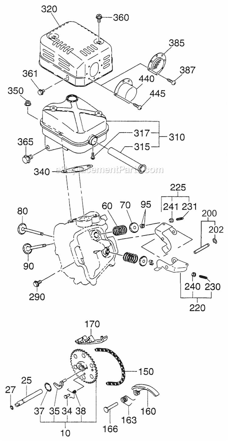 Page C Diagram and Parts List for EX210D50260  Subaru Engine