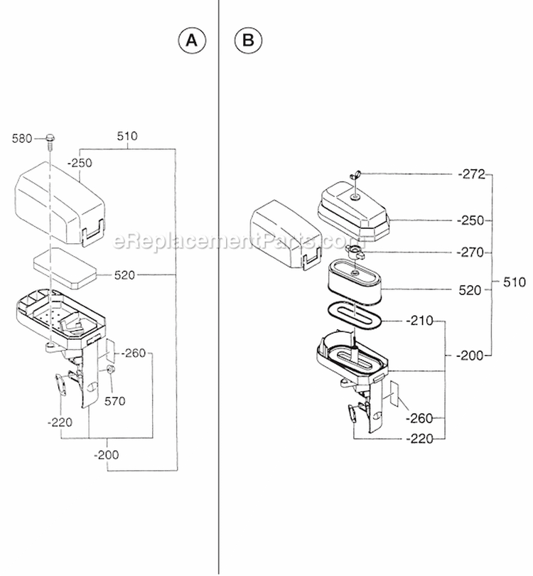 Page E Diagram and Parts List for EX210D50260  Subaru Engine