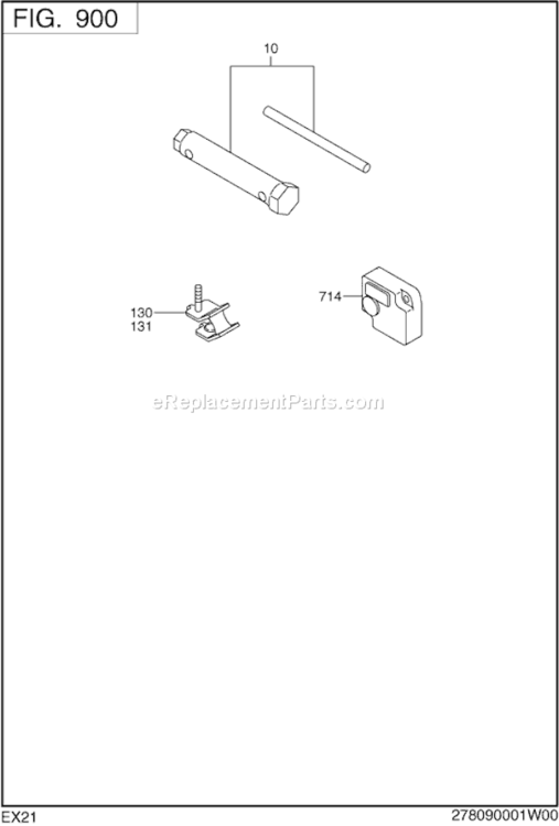 Accessories Label Diagram and Parts List for EX210D51020  Subaru Engine
