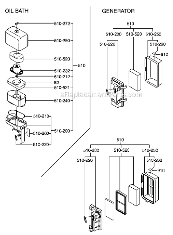 Page D Diagram and Parts List for EX210D522X2  Subaru Engine