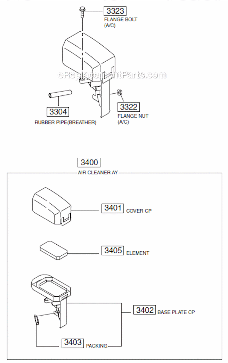 Page D Diagram and Parts List for EX210DE5060  Subaru Engine