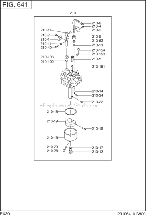 Page J Diagram and Parts List for EX300D20072  Subaru Engine