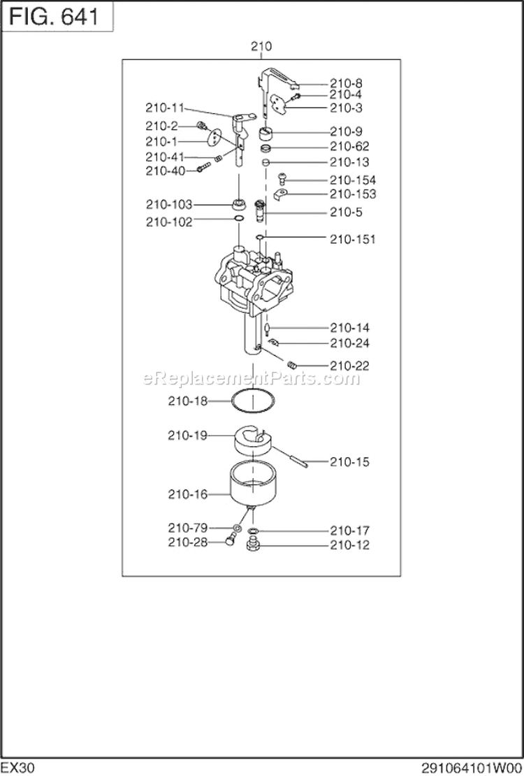 Page J Diagram and Parts List for EX300D20040  Subaru Engine