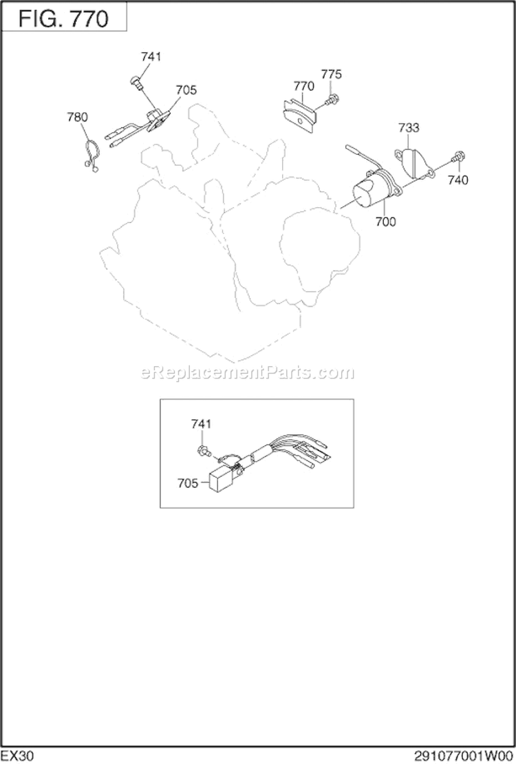 Page L Diagram and Parts List for EX300D20040  Subaru Engine