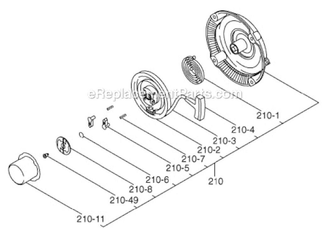 Page G Diagram and Parts List for EX400DE5011  Subaru Engine
