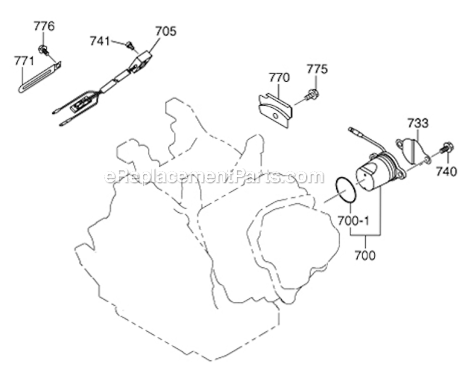 Page M Diagram and Parts List for EX400SE5041  Subaru Engine