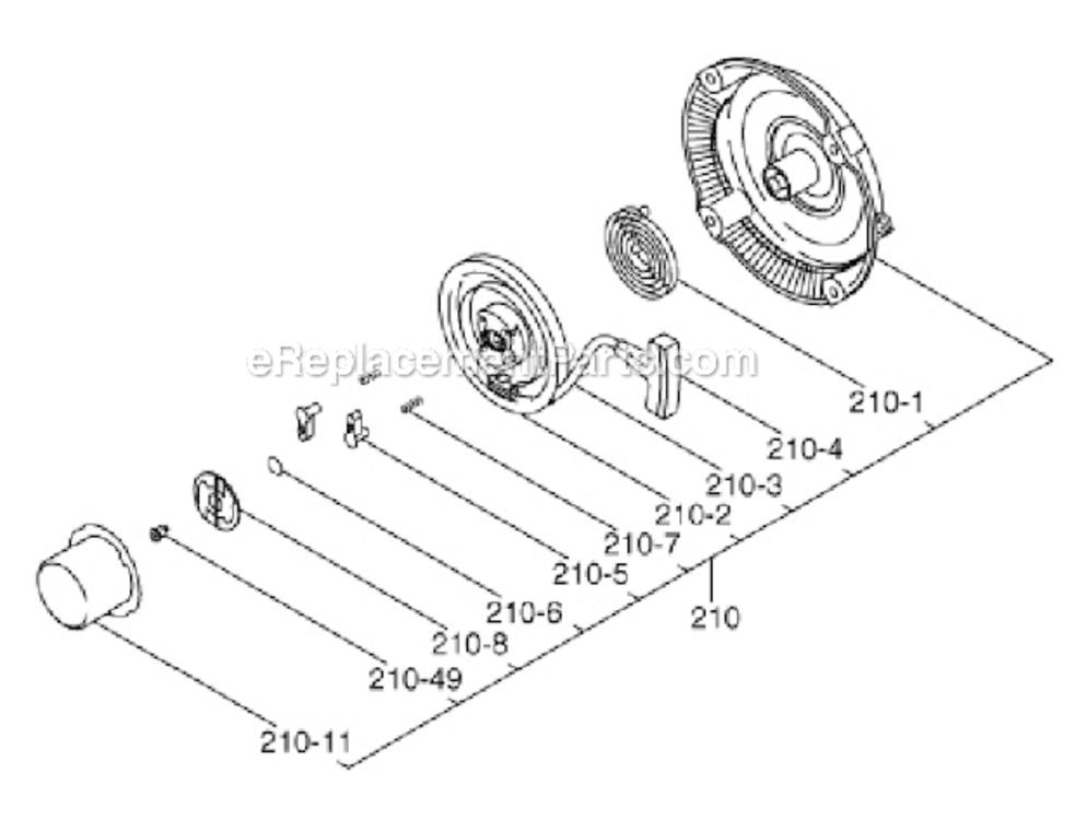 Page G Diagram and Parts List for EX400SE5221  Subaru Engine