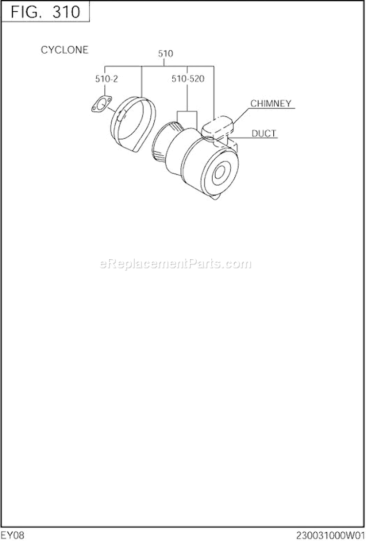 Page D Diagram and Parts List for EY080D44020  Subaru Engine
