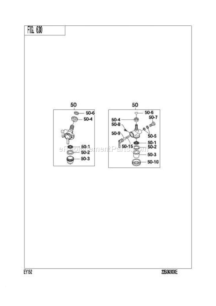 Page I Diagram and Parts List for EY152BB5150  Subaru Engine