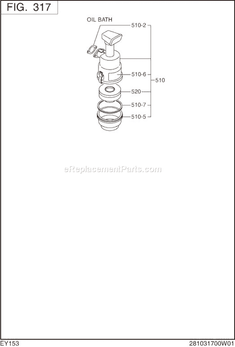 Page D Diagram and Parts List for EY153D70010  Subaru Engine
