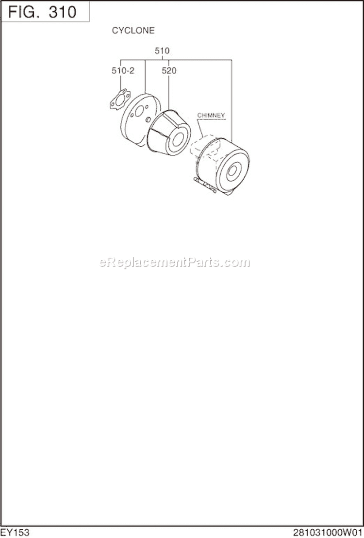Page D Diagram and Parts List for EY153D41010  Subaru Engine