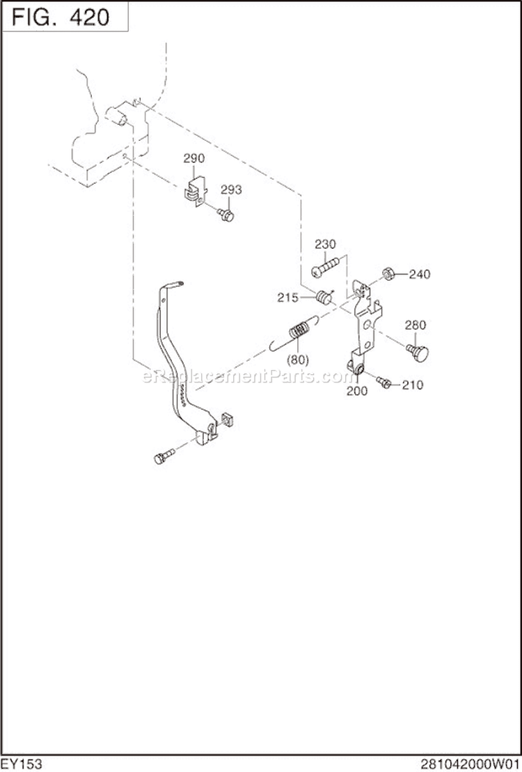 Page F Diagram and Parts List for EY153YD4520  Subaru Engine