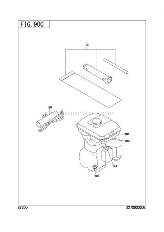Accessories,Label Gr Diagram and Parts List for EY200DS5110  Subaru Engine