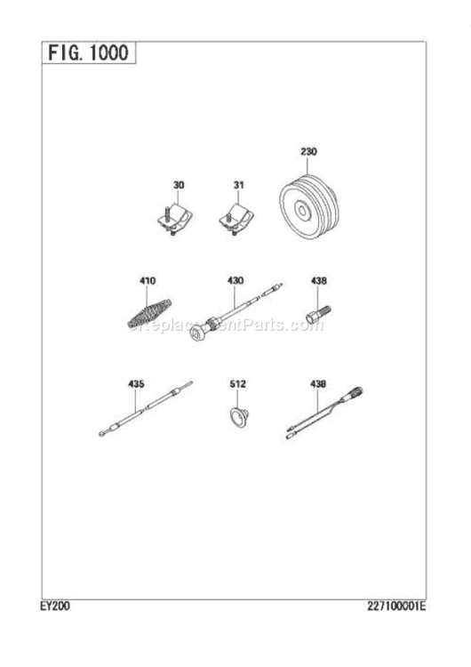 Others Diagram and Parts List for EY200DS5280  Subaru Engine