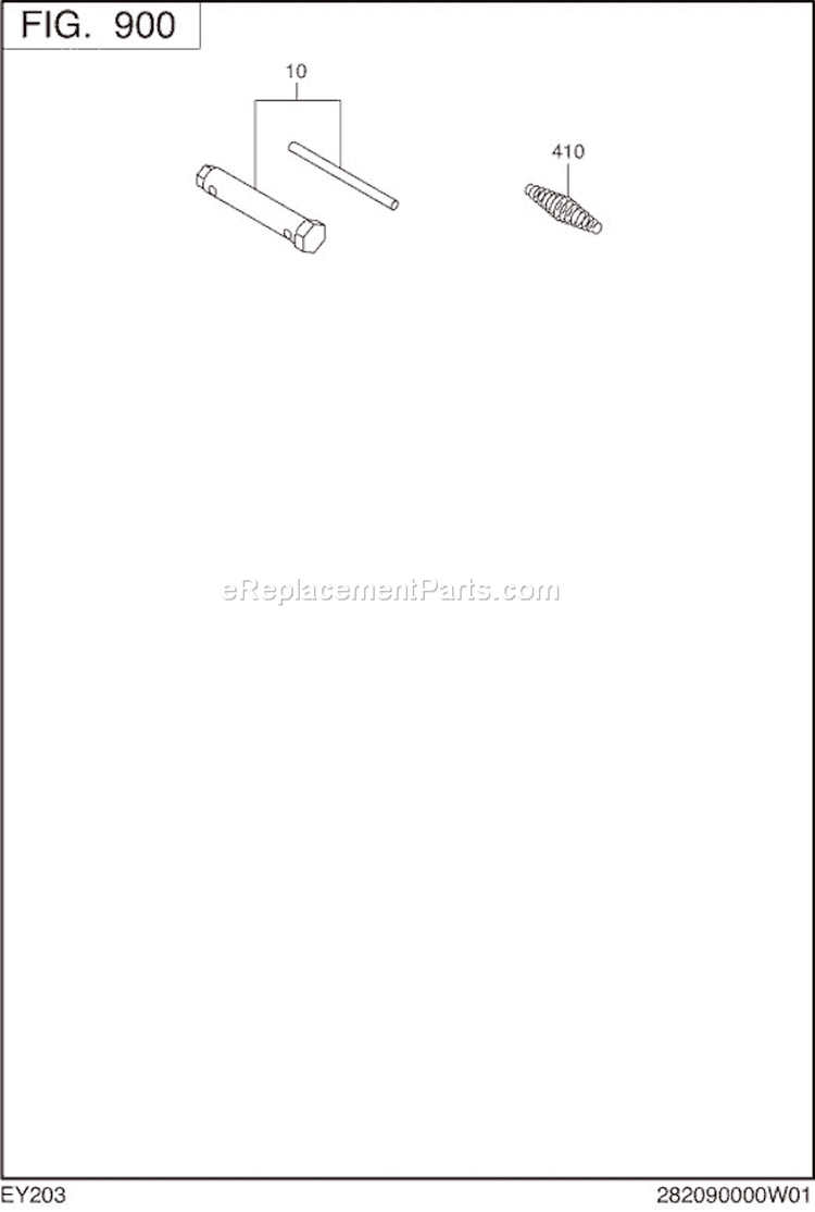 Page M Diagram and Parts List for EY203D34500  Subaru Engine