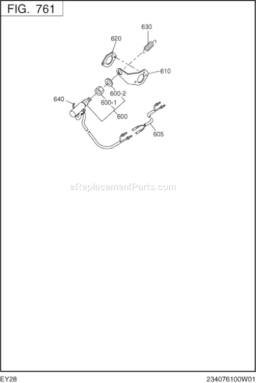Page N Diagram and Parts List for EY280BG1000  Subaru Engine