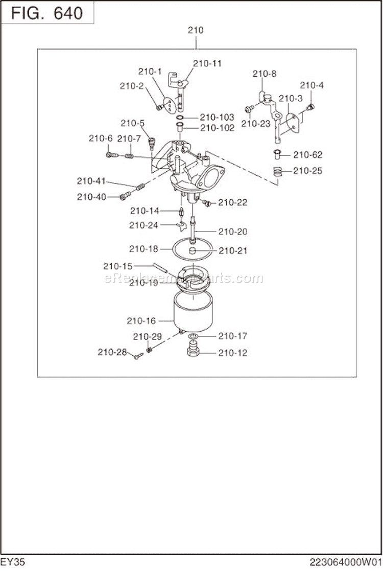 Page L Diagram and Parts List for EY350BB7792  Subaru Engine