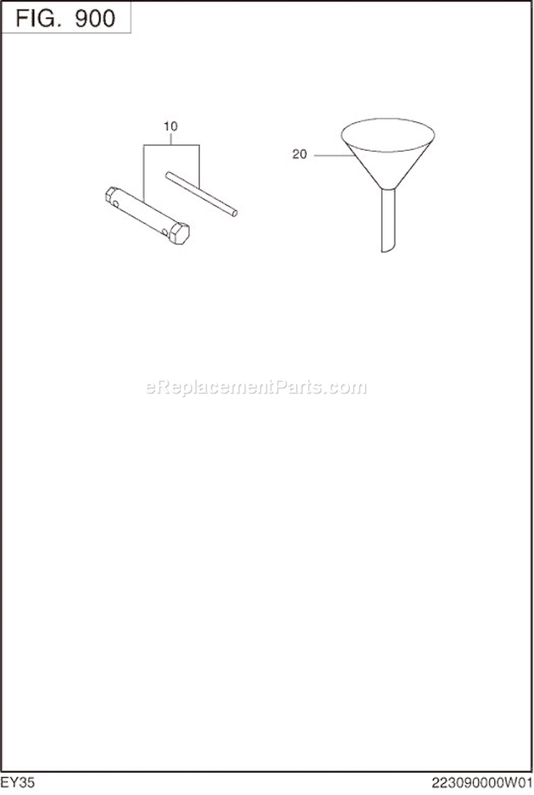 Accessories Label Diagram and Parts List for EY350BB7792  Subaru Engine
