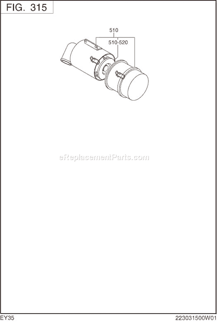 Page D Diagram and Parts List for EY350BB7792  Subaru Engine