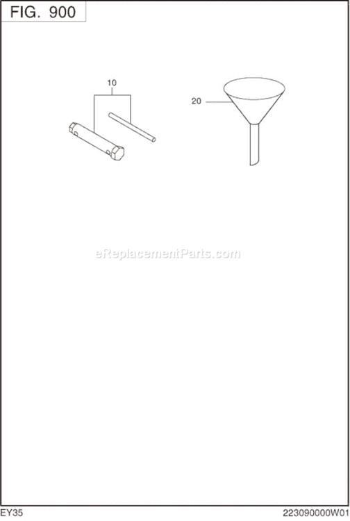 Accessories Label Diagram and Parts List for EY350DD0651  Subaru Engine