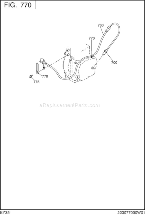 Page N Diagram and Parts List for EY350DD8210  Subaru Engine
