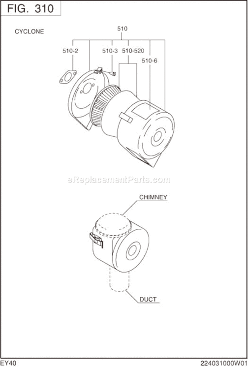 Page D Diagram and Parts List for EY400BB7700  Subaru Engine