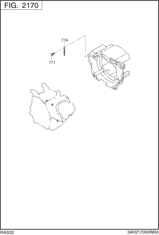 Engine Diagram and Parts List for RAS32016511 RG3200iSE Subaru Generator