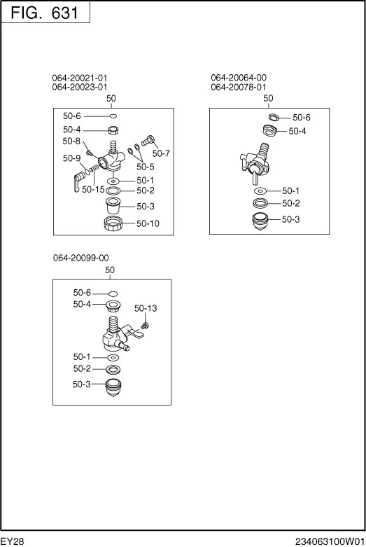 Fuel,lubricant Diagram and Parts List for EY280DC0510 EY280 Subaru Engine