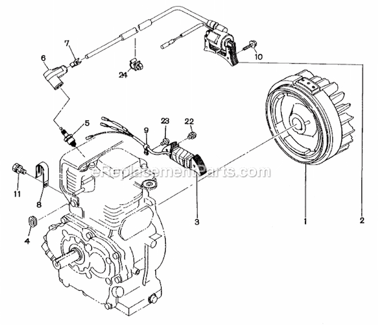 Magneto_For_Recoil_Starter Diagram and Parts List for RGV4100  Subaru Generator