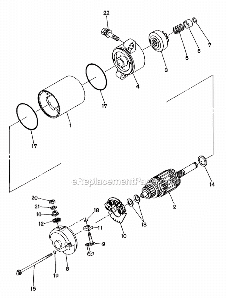 Starting_Motor Diagram and Parts List for RGV4100  Subaru Generator