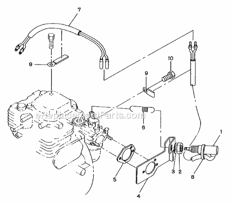 Solenoid Diagram and Parts List for RGV4100  Subaru Generator