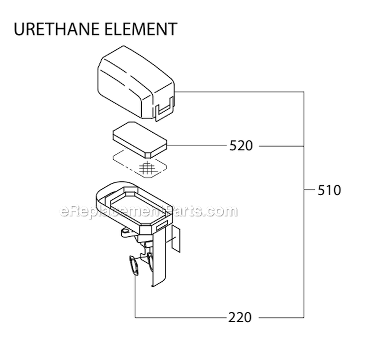 Intake Exhaust 2 Diagram and Parts List for SP170 EX170DT1100 Subaru Engine