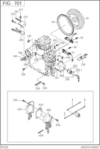 Part Location Diagram of 243-70110-51 Subaru Flywheel Cp