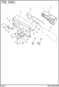 Control Box Diagram and Parts List for RGN51026000 RGN5100 Subaru Generator