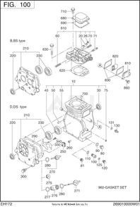 Part Location Diagram of 044-02500-70 Subaru Oil seal