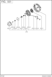 Part Location Diagram of 236-50101-18 Subaru Starter Knob