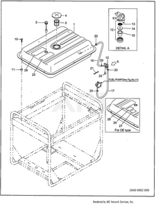 Part Location Diagram of 064-20036-01 Subaru Fuel strainer assembly