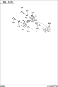 Clutch Diagram and Parts List for EC025GX9512 EC025 Subaru Engine