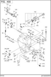 Governor,operation Diagram and Parts List for DY410YD2600 DY410 Subaru Engine