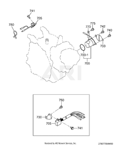 770 Electric Device Diagram and Parts List for EX210DM2410  Subaru Engine