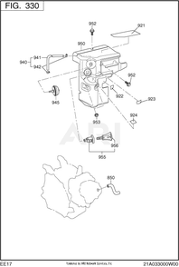 Part Location Diagram of 277-72652-A3 Subaru Key snow engine