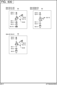 Part Location Diagram of 064-20084-01 Subaru Fuel Strainer Assembly